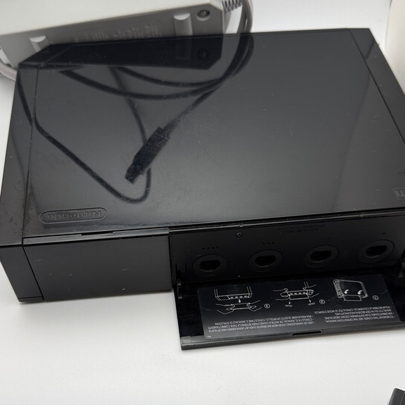 Black Nintendo Wii Console with Accessories- no controllers